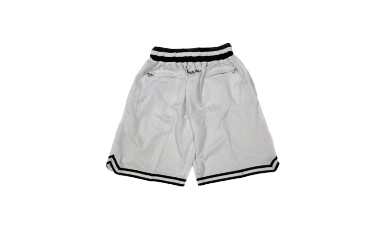 Retro Brooklyn Nets Shorts (White)