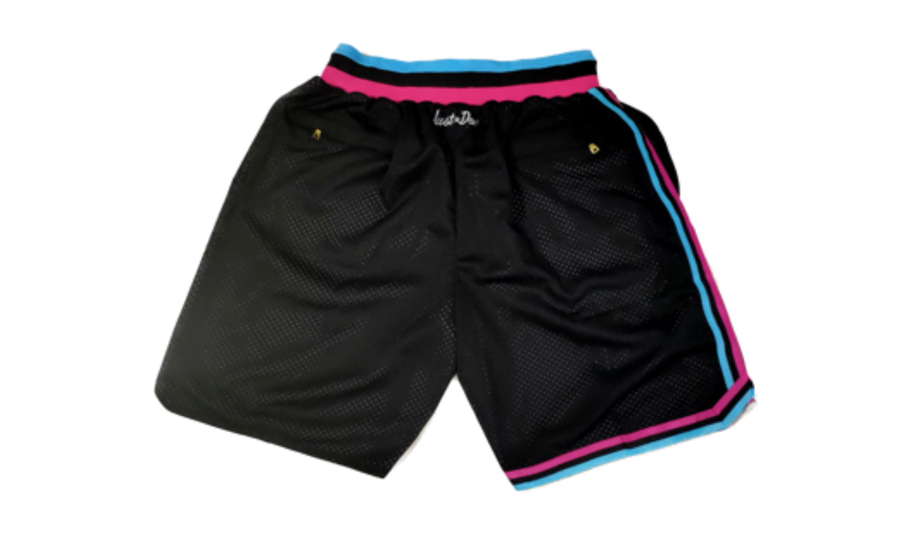 Retro Miami Heat Shorts(Black)