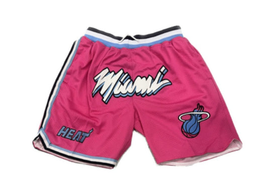 Retro Miami Heat Shorts(Pink)